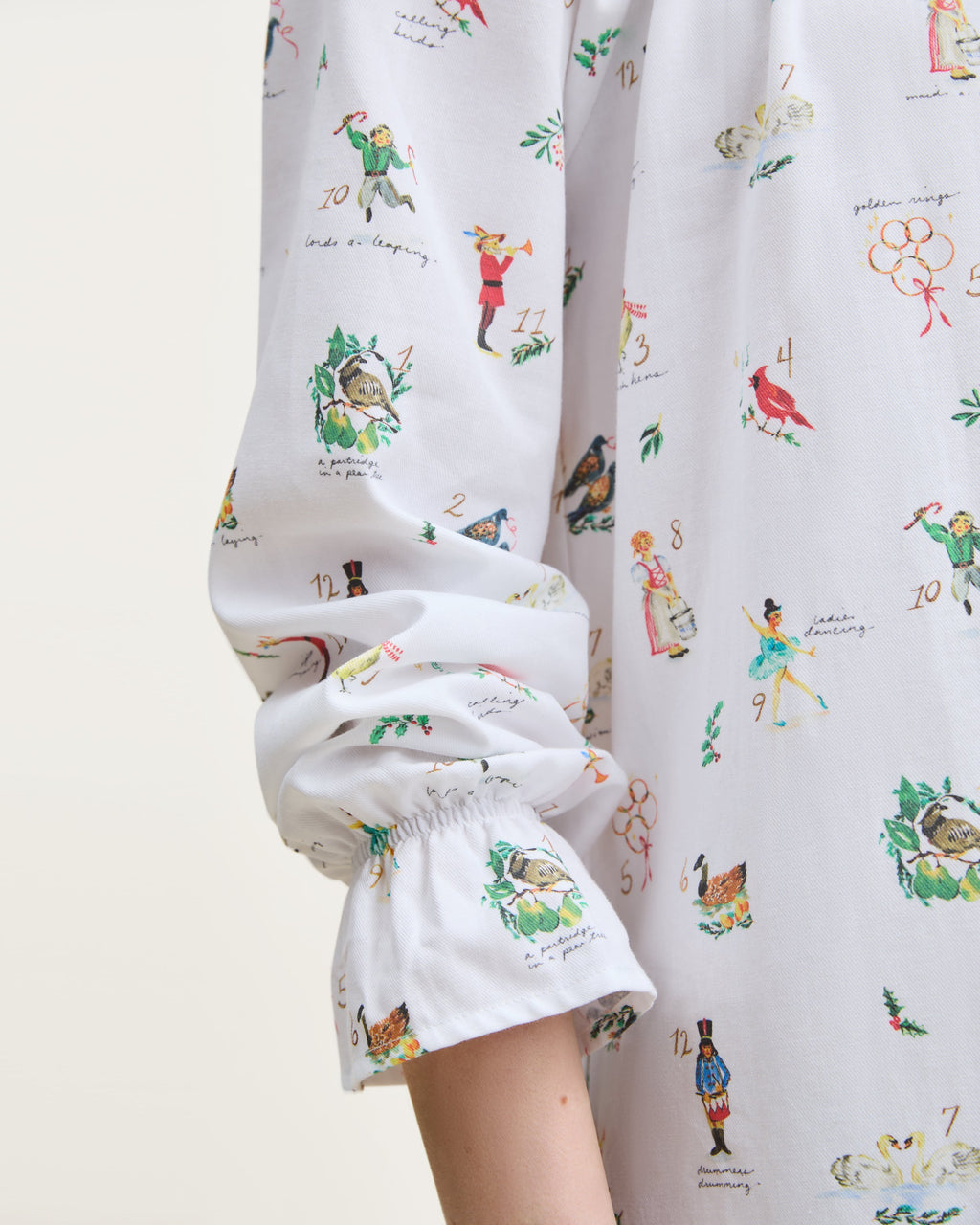 Women’s Twill Delphine Nightgown in 12 Days of Christmas