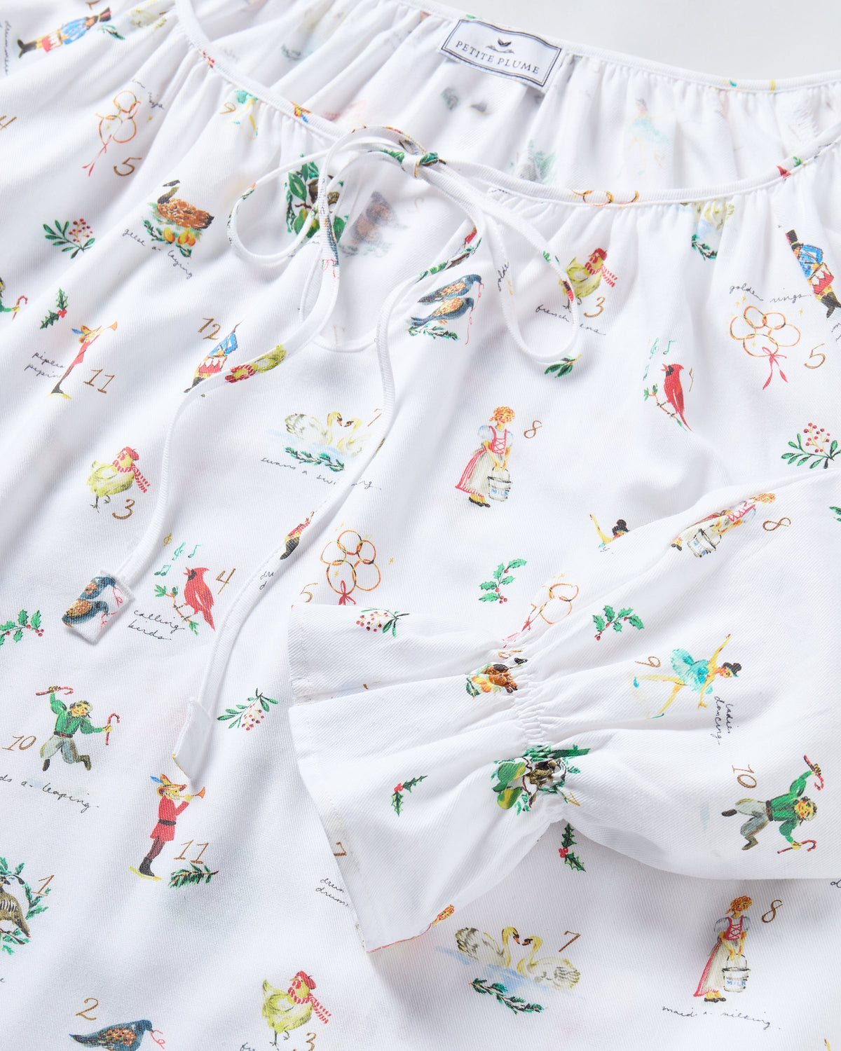 Women's Twill Delphine Nightgown in 12 Days of Christmas