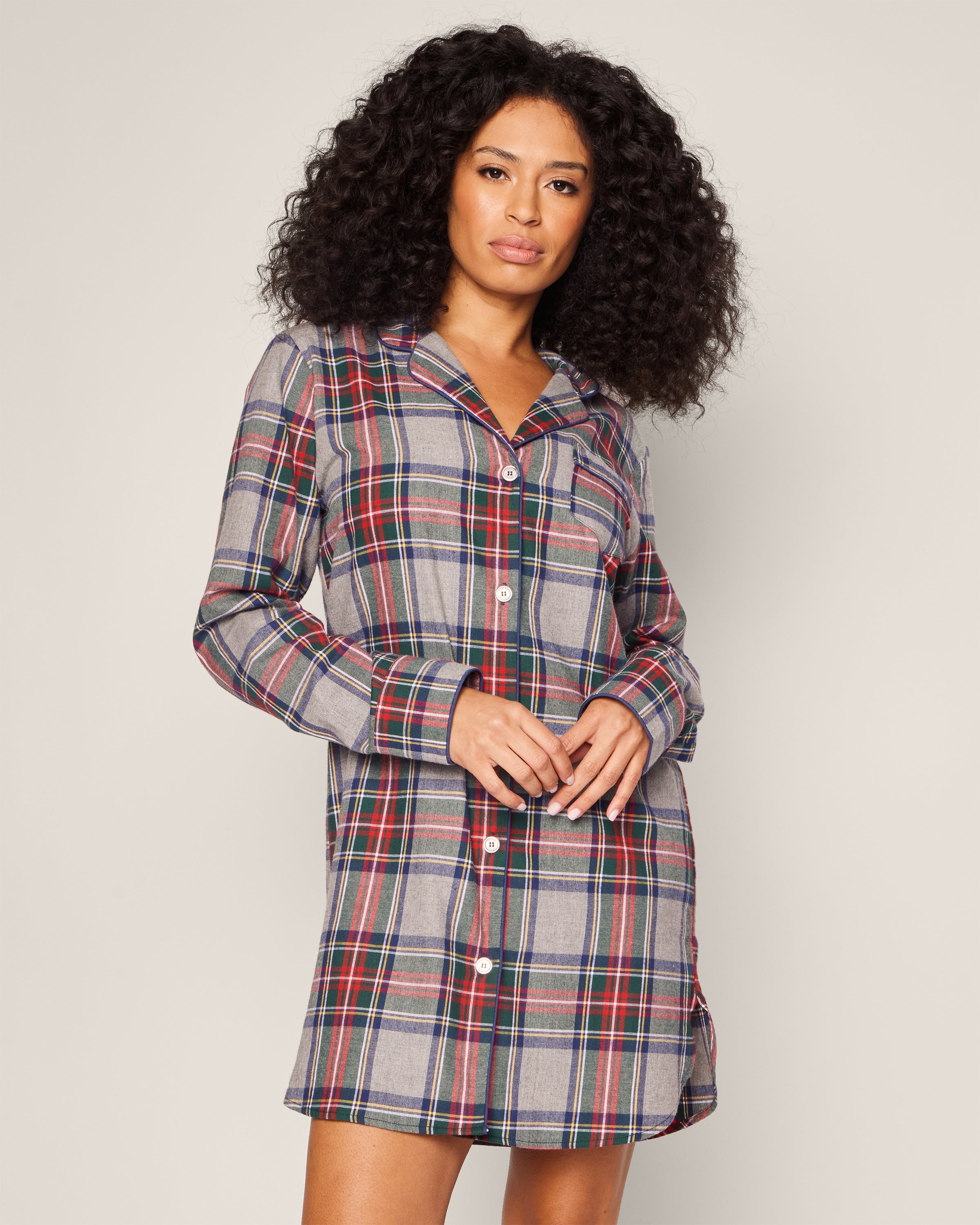 Women’s Brushed Cotton Nightshirt in Westminster Tartan