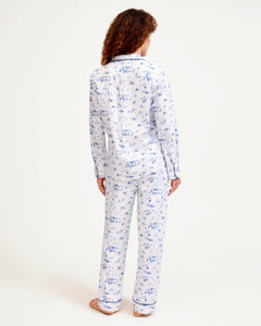 Women’s Twill Pajama Set in Chalet Toile