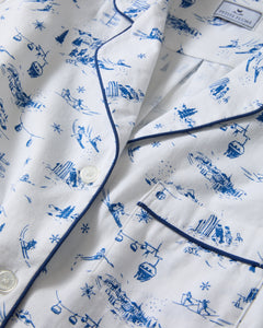Women’s Twill Pajama Set in Chalet Toile