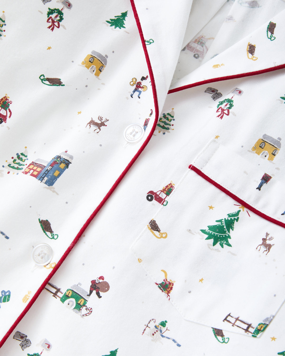 Women’s Twill Pajama Set in Holiday Town