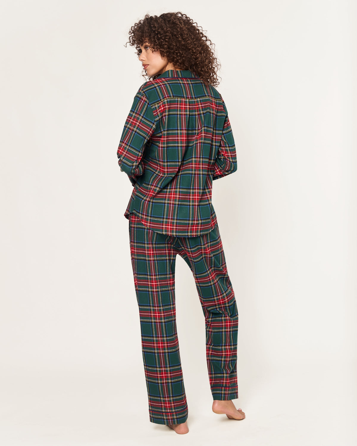 Women’s Brushed Twill Pajama Set in Kensington Tartan