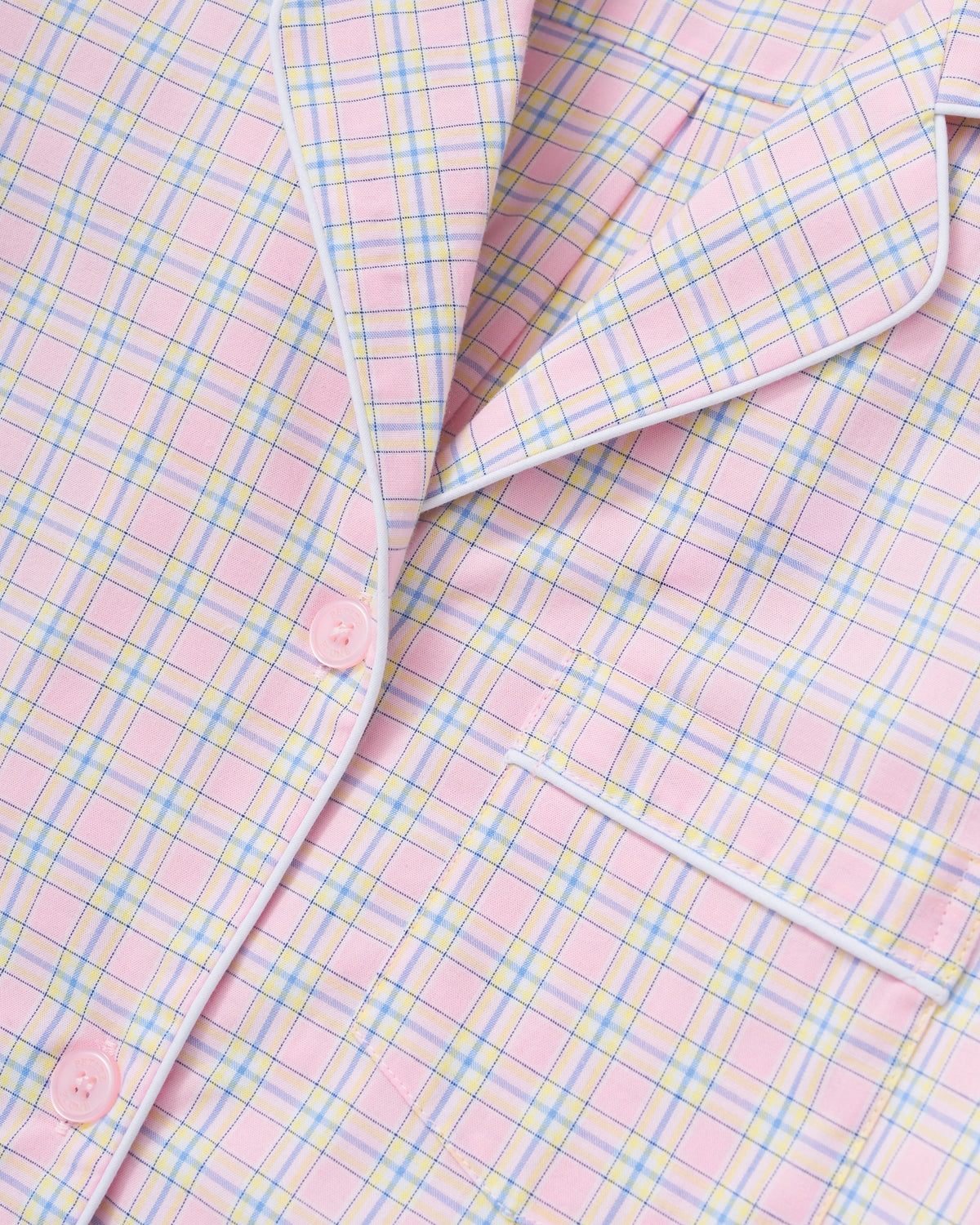 Women’s Twill Pajama Set in Peony Plaid
