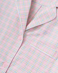 Women’s Twill Pajama Set in Peony Plaid