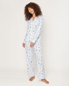 Women's Twill Pajama Set in 12 Days of Christmas