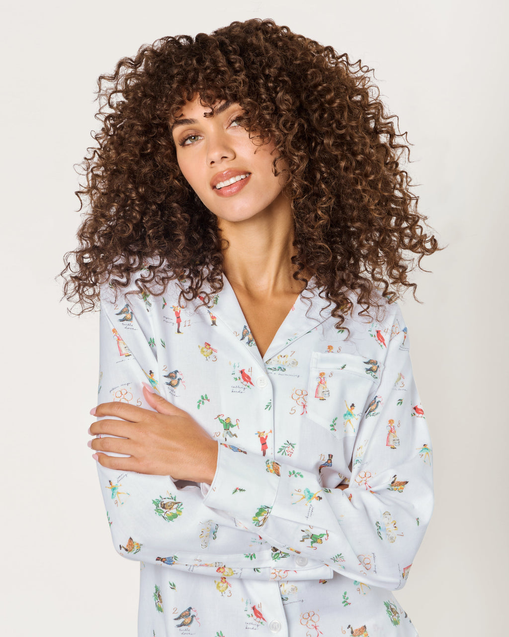 Women’s Twill Pajama Set in 12 Days of Christmas