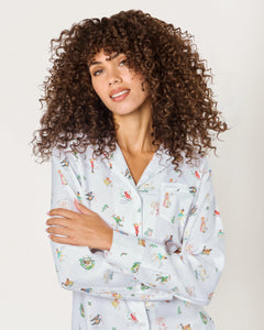 Women's Twill Pajama Set in 12 Days of Christmas