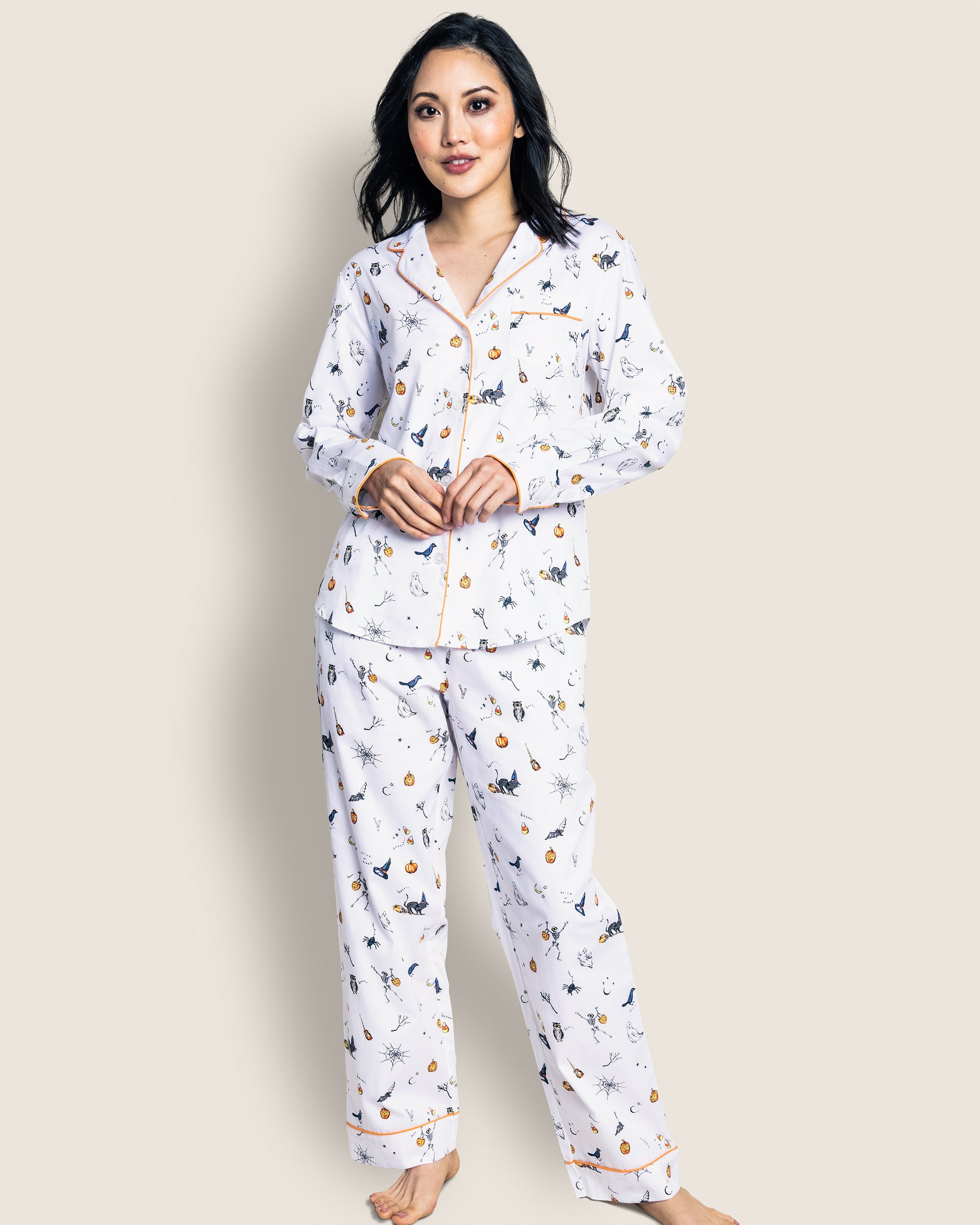 Women’s Twill Pajama Set in Trick or Treat