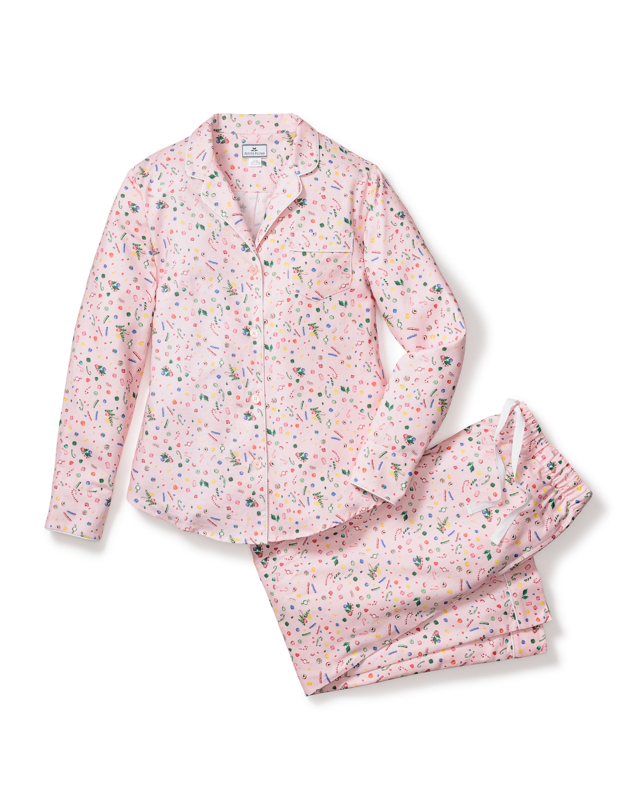 Women’s Twill Pajama Set in Vintage Sweets