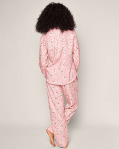 Women’s Twill Pajama Set in Vintage Sweets