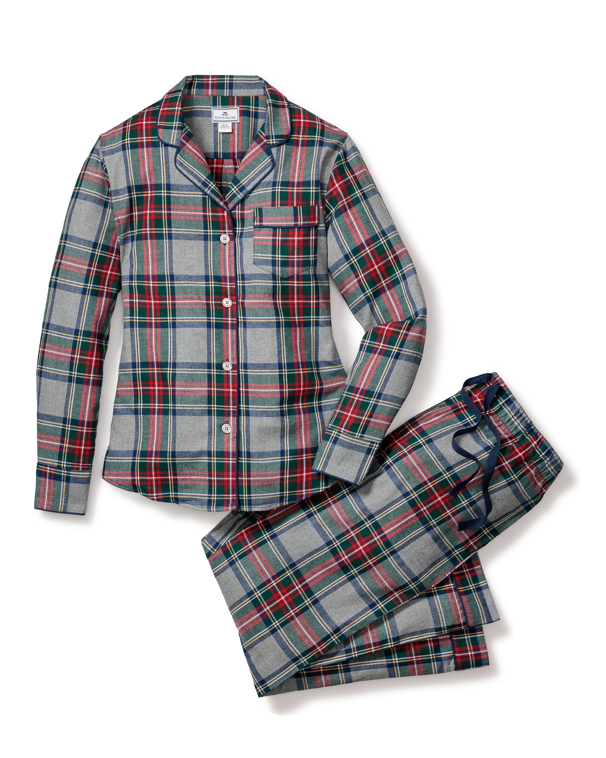 Women’s Brushed Cotton Pajama Set in Westminster Tartan
