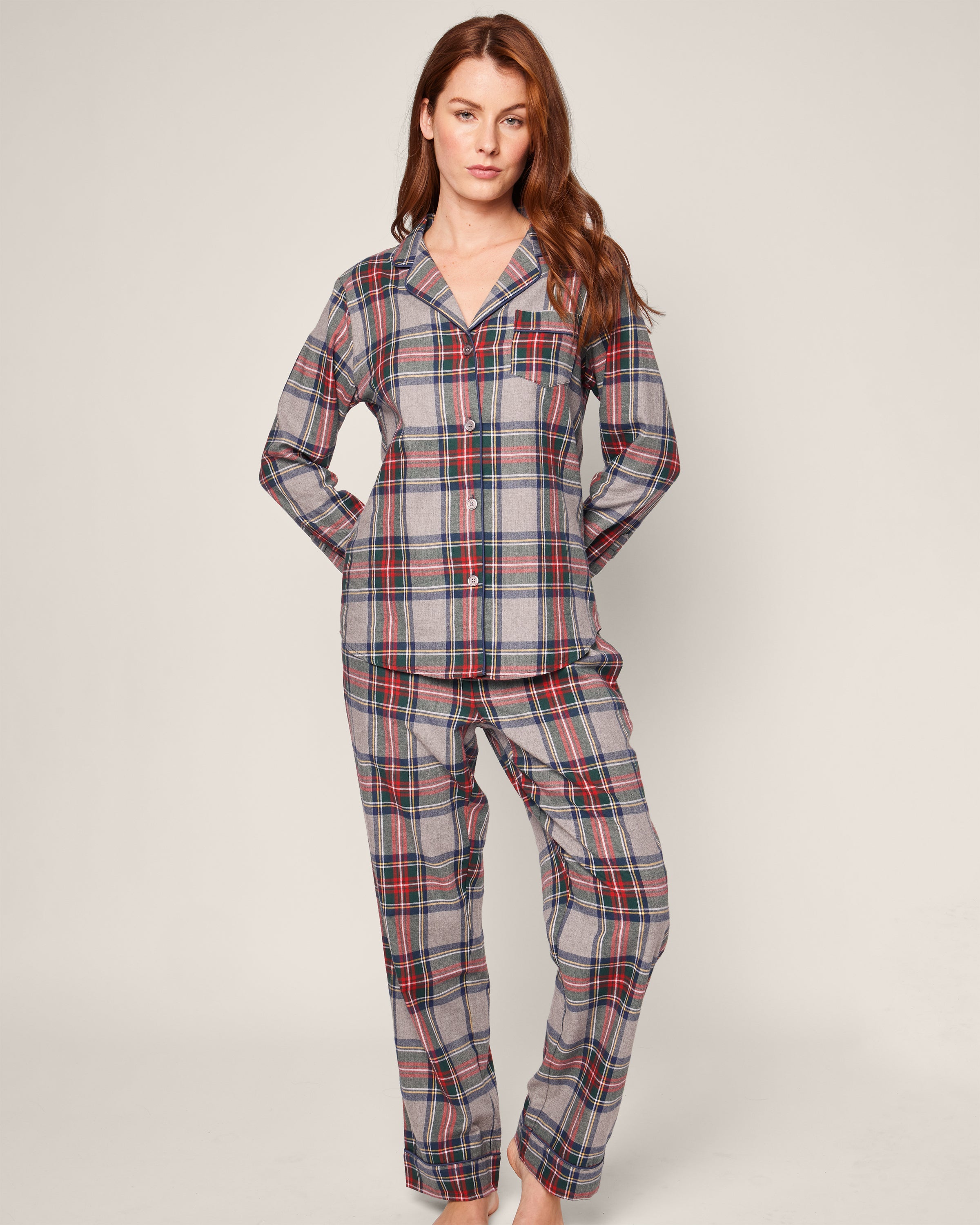 Women’s Brushed Cotton Pajama Set in Westminster Tartan
