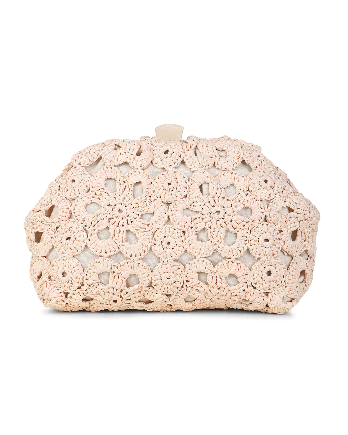 Aya Clutch in Natural/Ivory