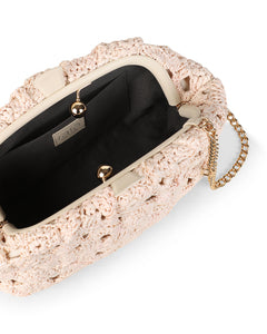 Aya Clutch in Natural/Ivory