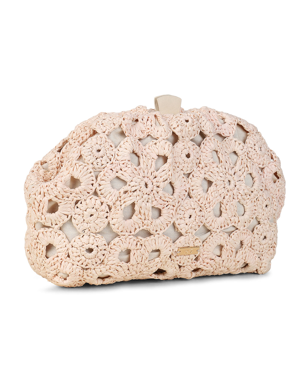 Aya Clutch in Natural/Ivory