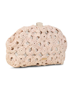 Aya Clutch in Natural/Ivory