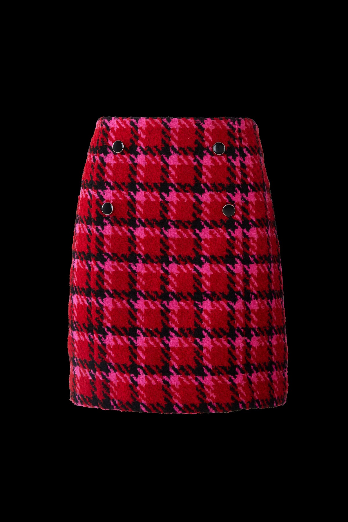 Jessica Skirt Red Multi Houndstooth