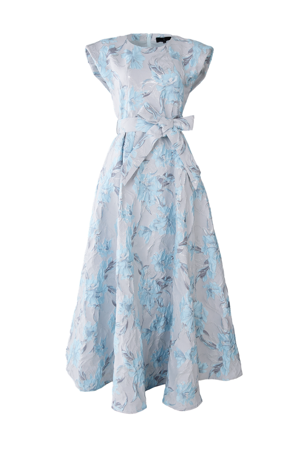 Olivia Gown Light Blue Metallic Jacquard