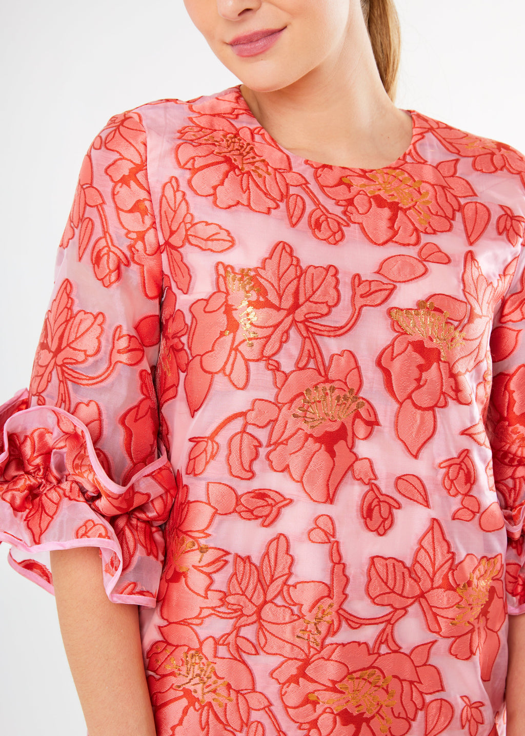 Bronwyn Dress in Rose Blossom Organza