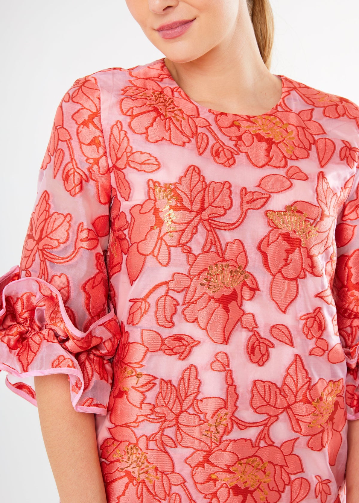 Bronwyn Dress in Rose Blossom Organza