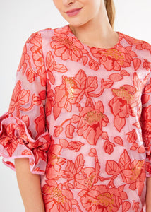 Bronwyn Dress in Rose Blossom Organza
