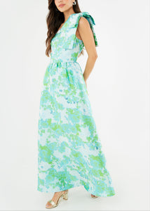abbey glass green dress Georgina Dress Citron Garden Jacquard Yellow / M