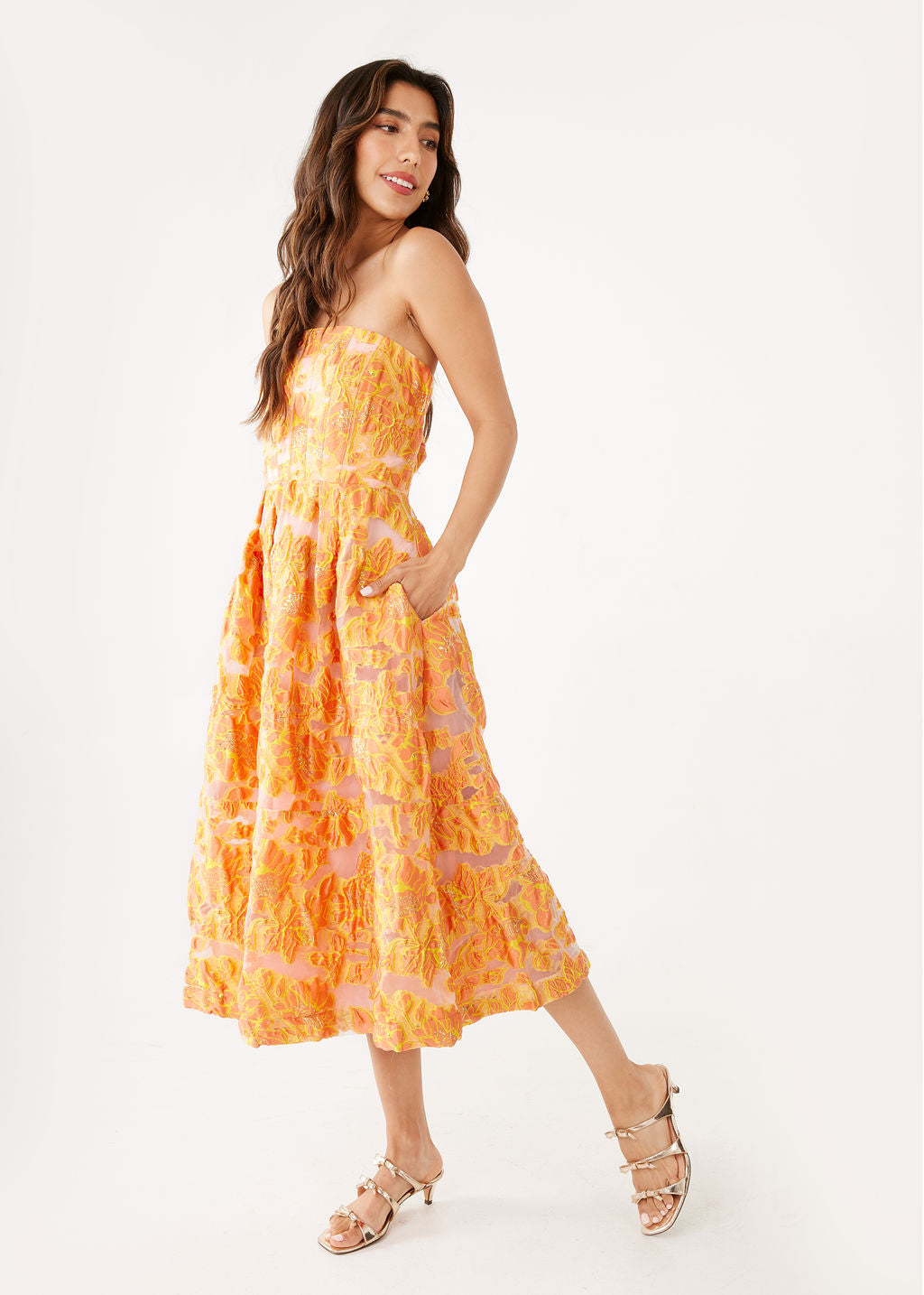 Catherine Dress Orange Blossom Organza XXL / Orange Catherine Dress Orange Blossom Organza XXL / Orange