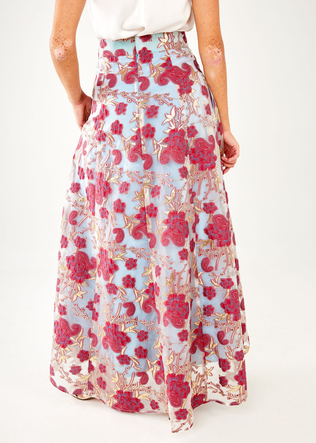 Olivia Skirt Moonlight Petal Organza