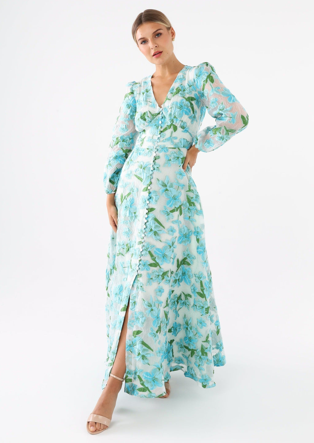 Brooke Gown in Tropical Organza | Over The Moon