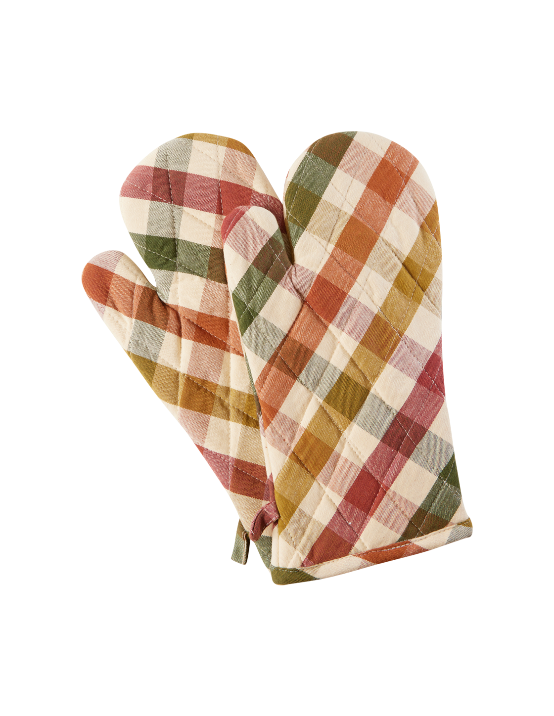 Cambridge Check Oven Mitten Pair