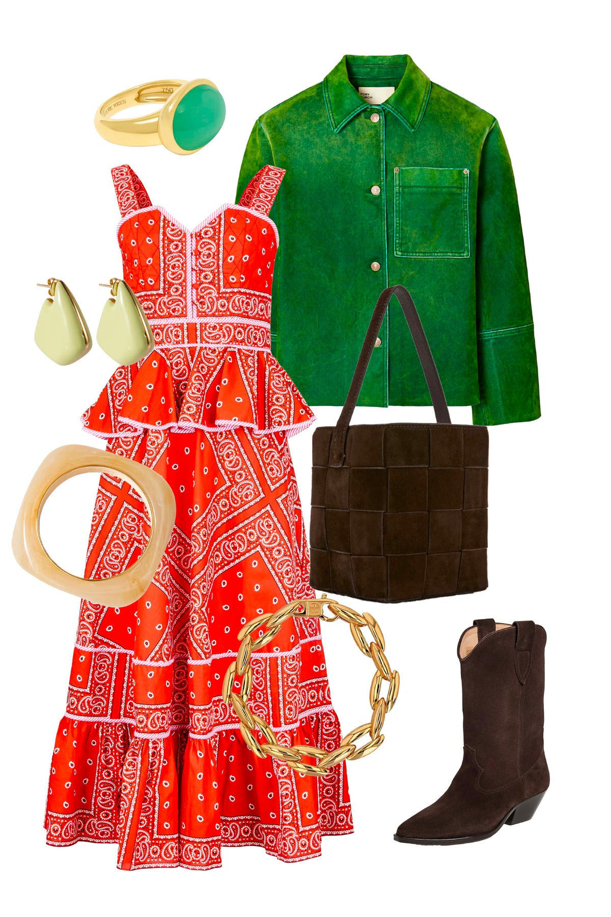 Lacey Dress in Aces Wild Red