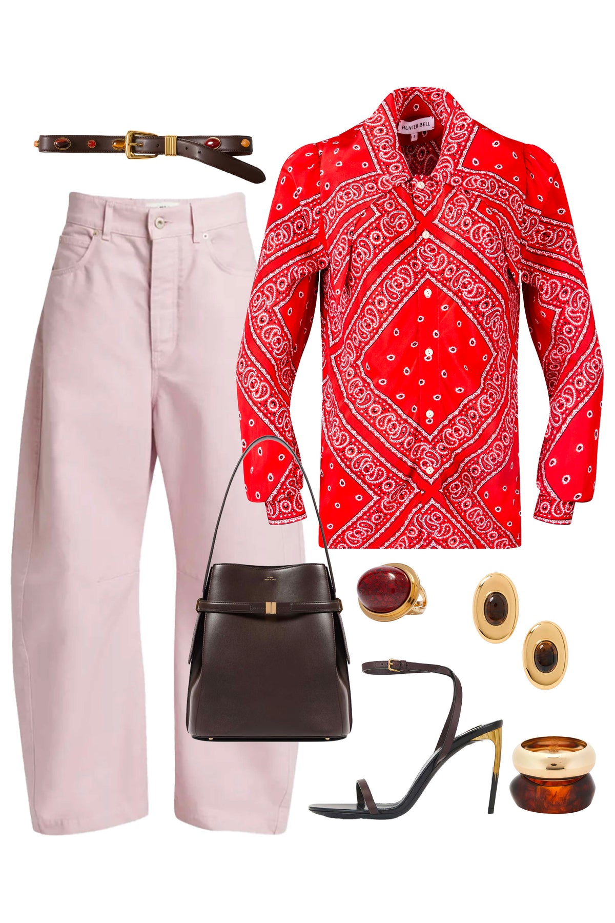 Frances Top in Aces Wild Red