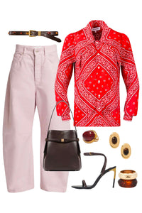 Frances Top in Aces Wild Red