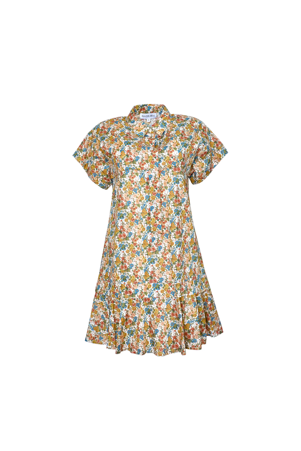 The Addison Dress in Made with Liberty Fabric in Gertrude.