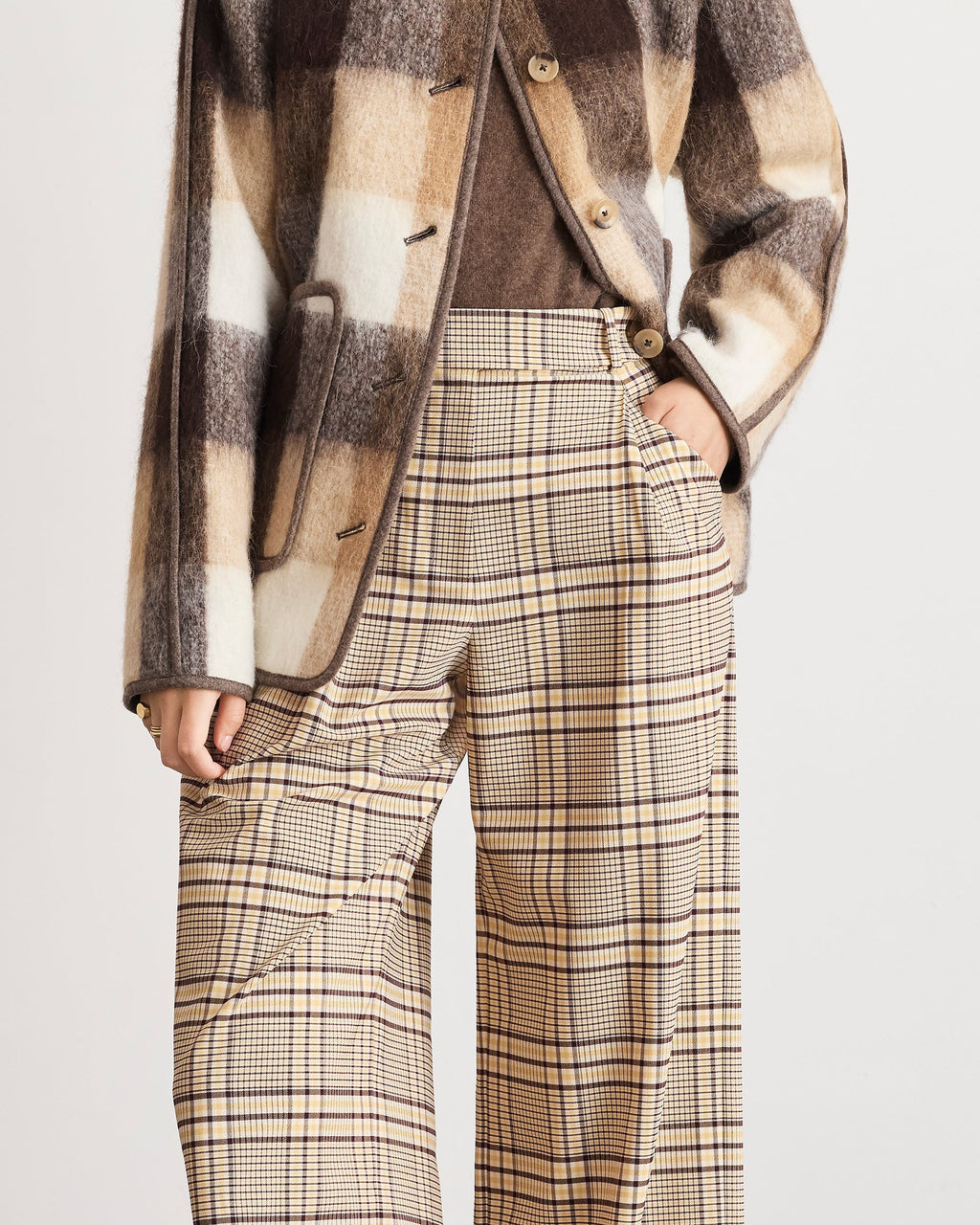Adler Pant in Wheat/Deep Redwood Multi