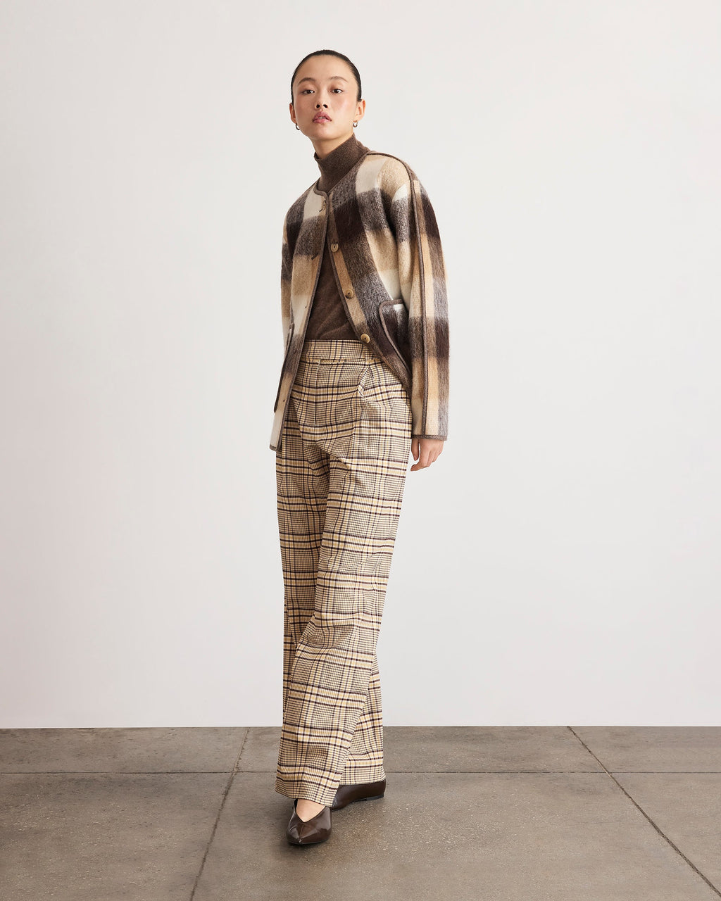 Adler Pant in Wheat/Deep Redwood Multi