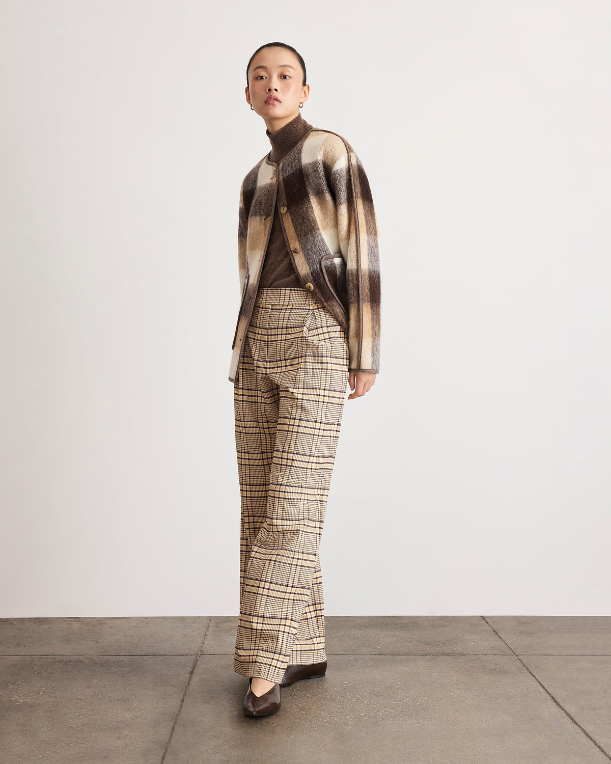 Adler Pant in Wheat/Deep Redwood Multi