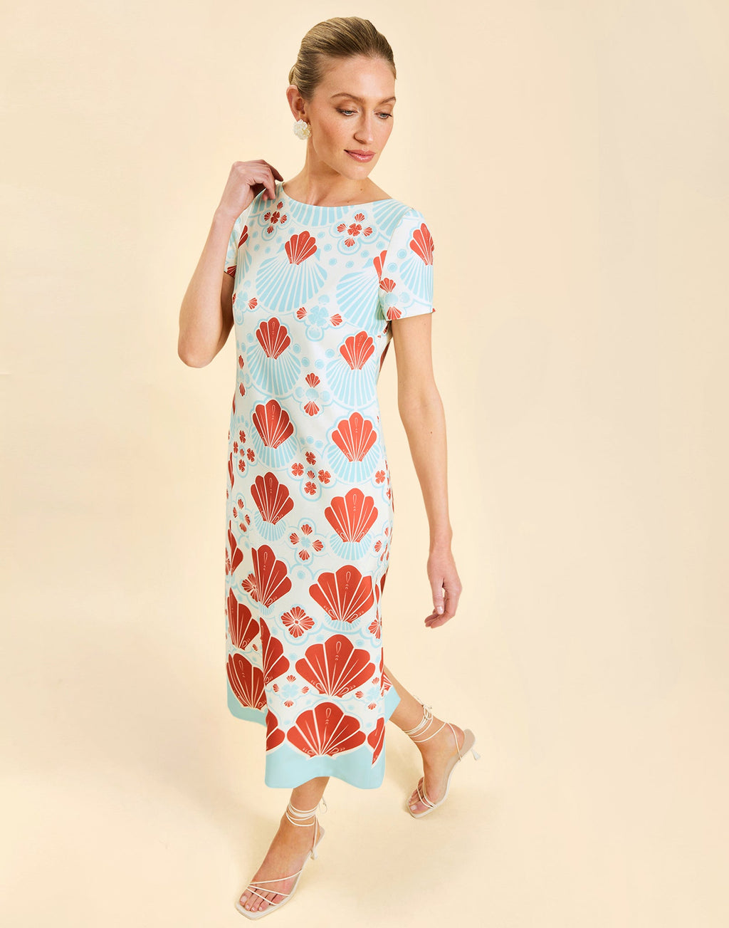 Adria Convertible Midi Dress in Marina Breeze