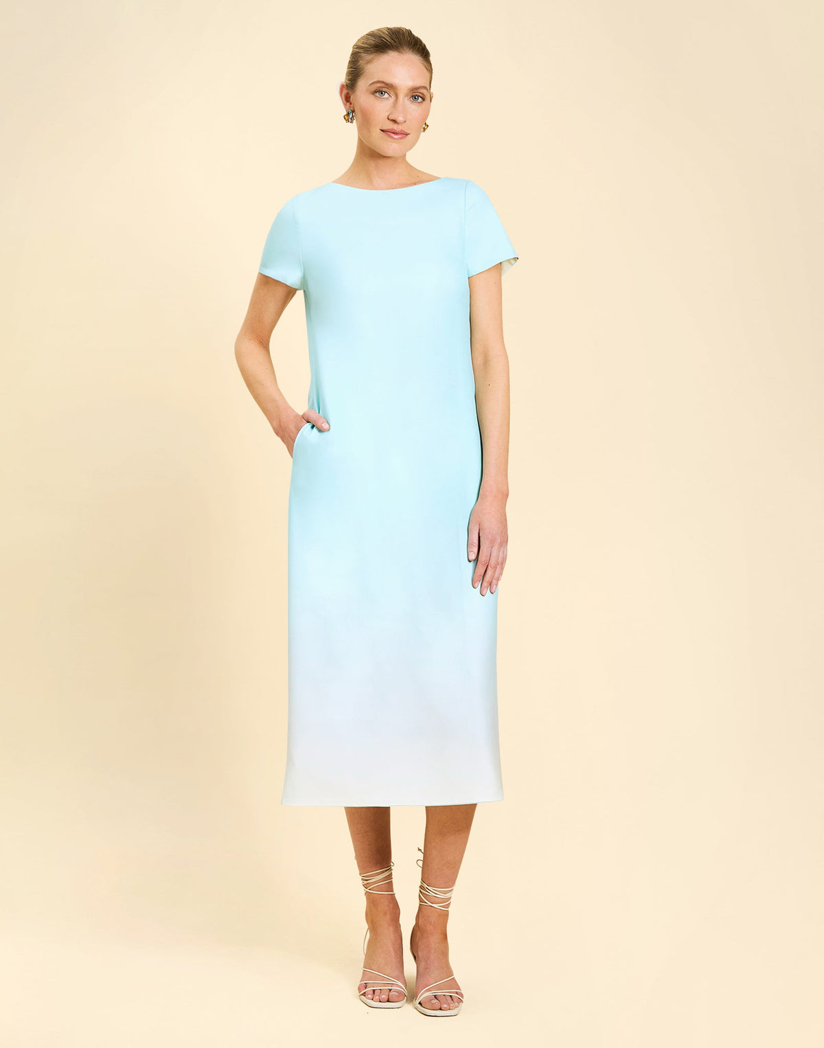 Adria Convertible Midi Dress in Marina Breeze