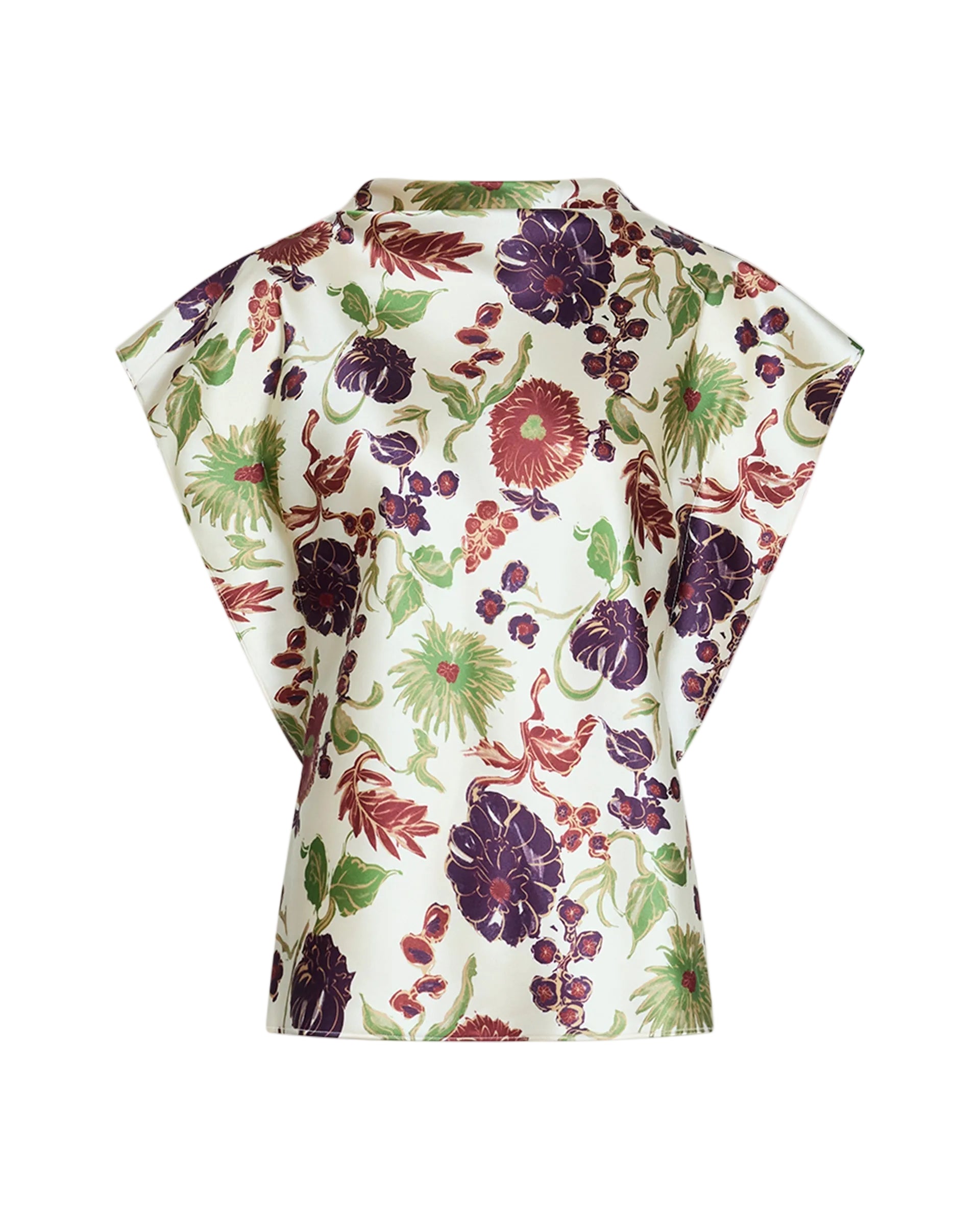 Adrien Top in Cream Multi Floral