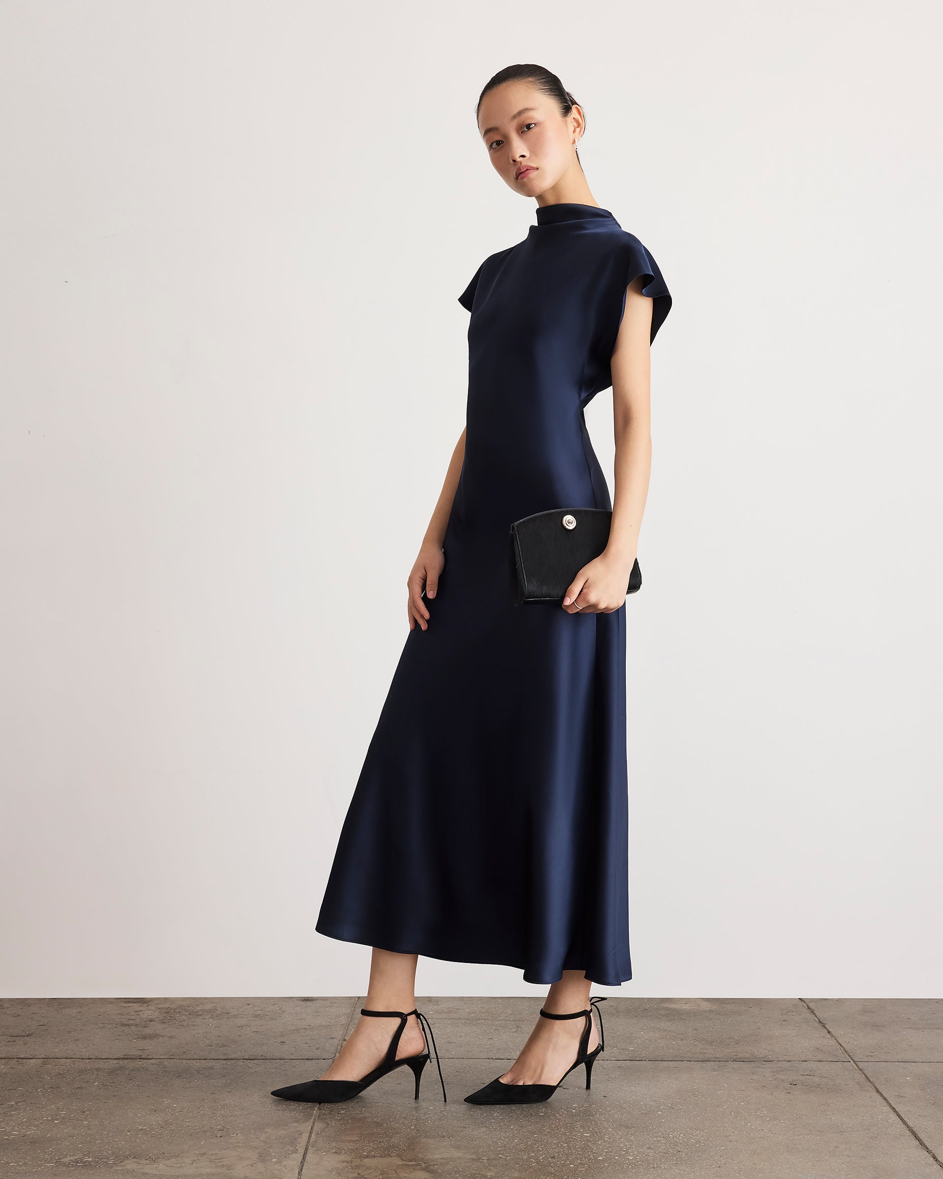 Adrien Dress in Anthracite