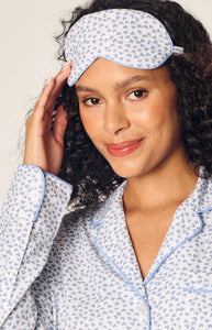Adult’s Twill Sleep Mask in Bluehearts