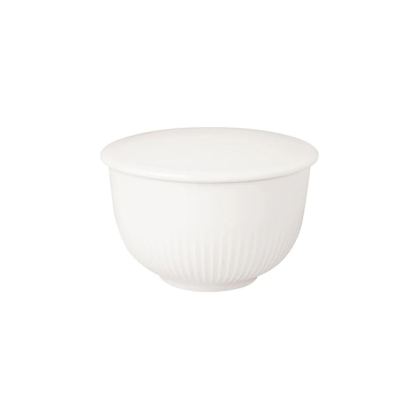 Afina Covered Sugar Bowl in White