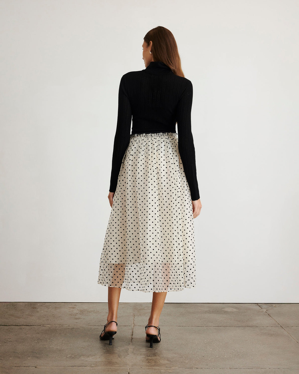 Ainsley Skirt in Cream & Black Multi