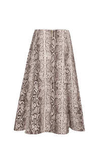 Aisha Skirt in Classic Snake Grey