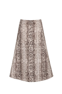 Aisha Skirt in Classic Snake Grey
