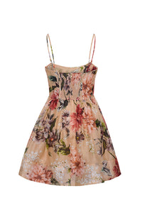 Alba Mini Dress in Margaux Bloom Ginger