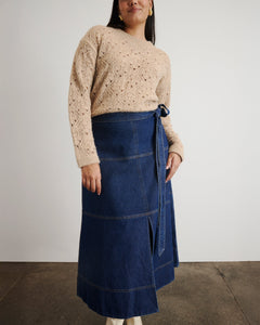 Hudley Skirt in Classic Indigo Blue
