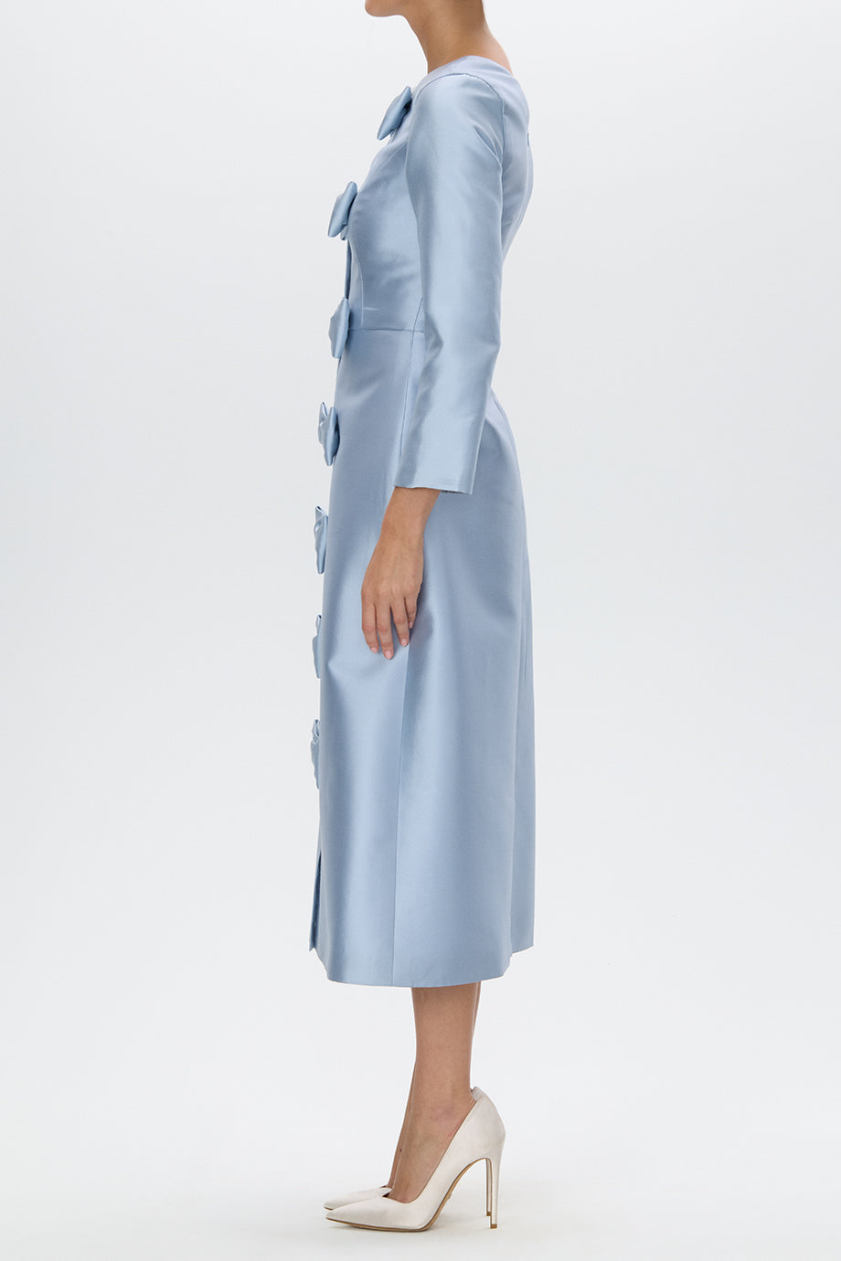 Valentina Silk and Wool Midi Dress